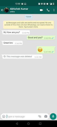 Delete For Everyone Message Recovery for Whatsapp screenshot 2