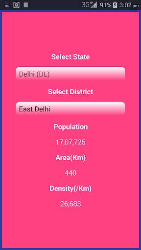 "Information about India" screenshot 2