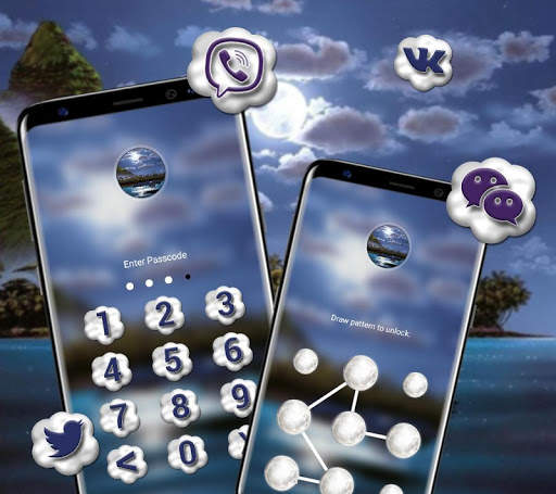 Whale Moon Launcher Theme 3 تصوير الشاشة