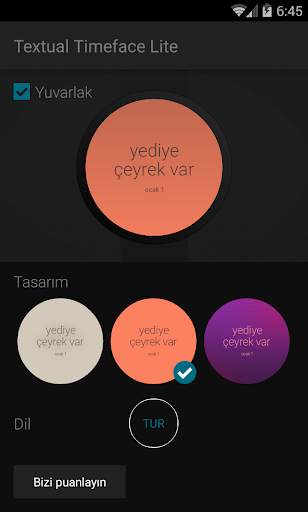 Textual Timeface Lite screenshot 3