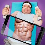 Muscles Workout: Gym Trainer Photo Editor & Maker logo