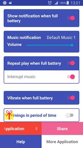 Battery Full Alarm скриншот 1