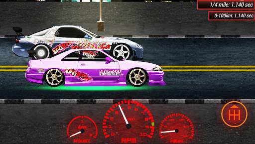 Japan Drag Racing 2D screenshot 1