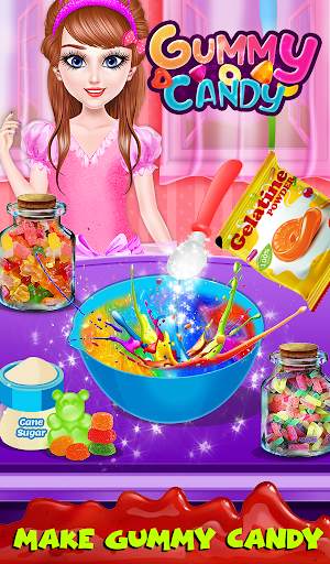 Color Rainbow Sweet Gummy Candy Maker Game screenshot 12