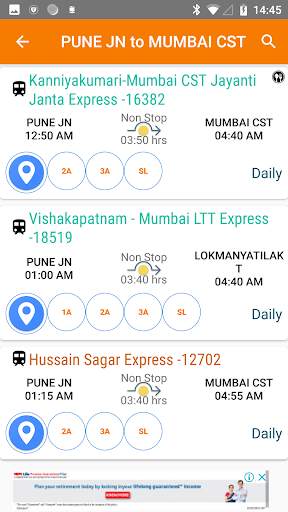 Running Train Status screenshot 6