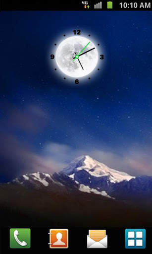 Moon Clock Live Wallpaper screenshot 1