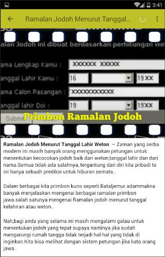 Primbon Ramalan Jodoh screenshot 6