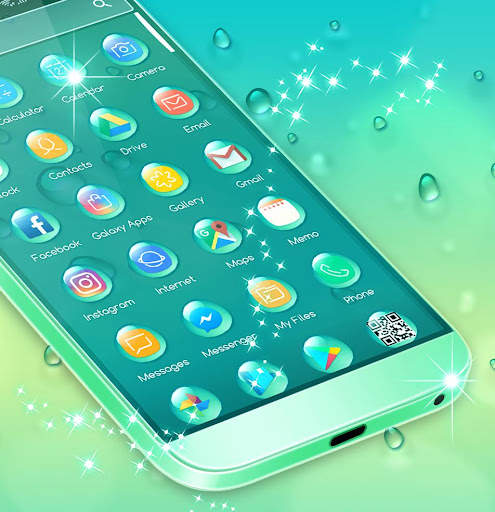 Tema Water Drops screenshot 2