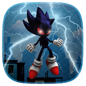 black sonic running game Rush, Jump ,dash иконка