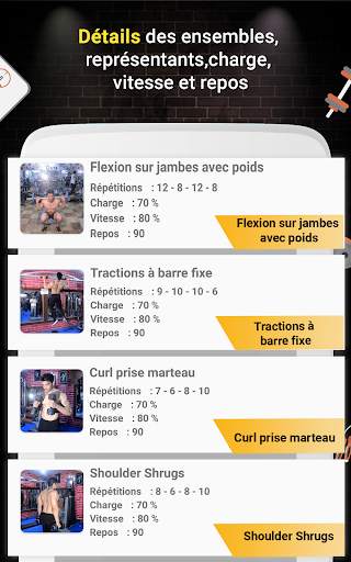 Entraînement Pro Gym (Gym Workouts & Fitness) screenshot 8