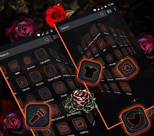 Gothic Rose Launcher Theme screenshot 4