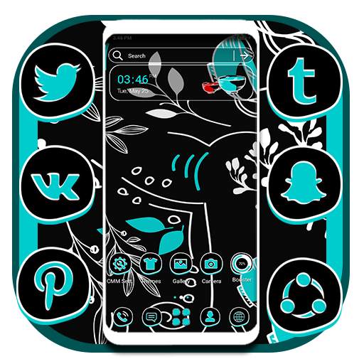 Leaf Calligraphy Launcher Theme 1.0