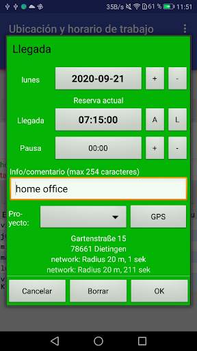 Saza: Control hora GPS empresa screenshot 2