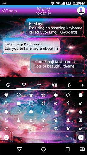 Color Galaxy Emoji Keyboard screenshot 3