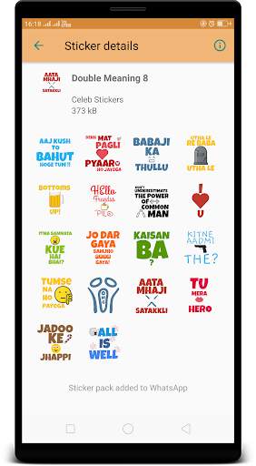 Double Meaning WAStickerApps for Whatsapp screenshot 3