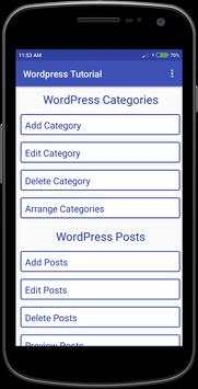 Wordpress Tutorial скриншот 4