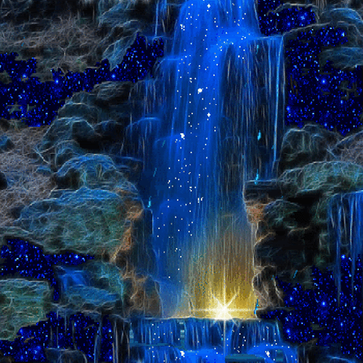 Magic Blue Fall LWP иконка