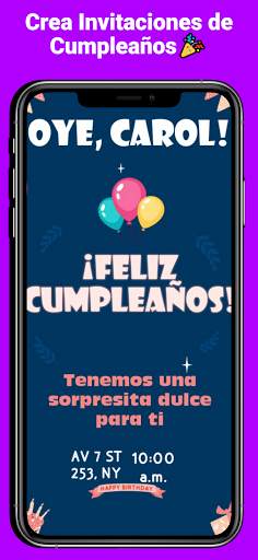 Tarjetas de cumpleaños con foto y nombre screenshot 4