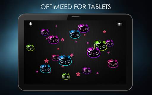 Neon Lily Kitty Live Wallpaper screenshot 8