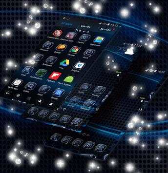 Dark Blue Launcher Theme screenshot 3