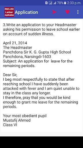 Letter & Application writing screenshot 4