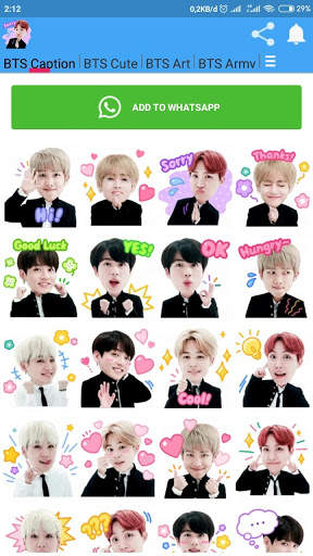 BTS Stickers for Whatsapp screenshot 2