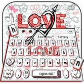 Doodle Love Keyboard 10001005
