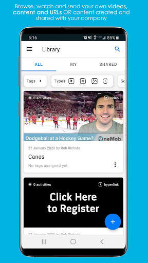 OneMob - Video Messaging screenshot 1