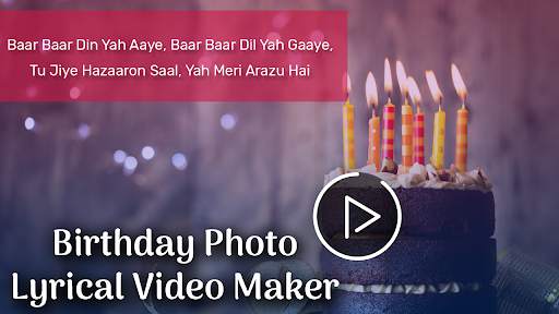 Birthday photo lyrical video maker screenshot 1