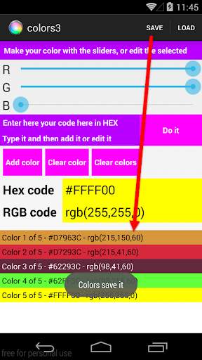 Colors Free screenshot 5