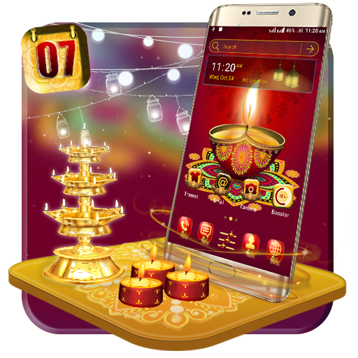 Happy Diwali Launcher Theme أيقونة