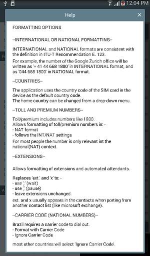 Twitch 2! Contacts Formatter screenshot 4