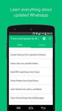 Tricks & Update for Whatsapp screenshot 1