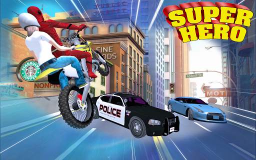 Light Speed Hero Bike Taxi Driving Game screenshot 4