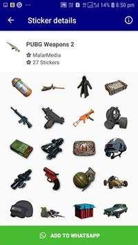 NEW PUBG Stickers for Whatsapp - PBG Game Stickers screenshot 7