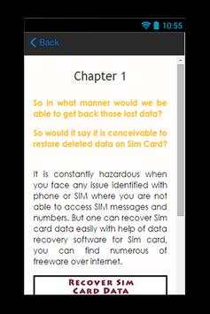 Recover SIM Card Data Guide скриншот 3