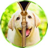 Cute Puppy Zipper Lock Screen 1.1