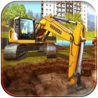 Excavator Dozer & Bucket Simulation Games logo