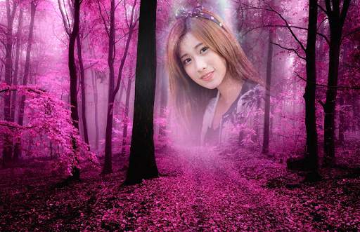 Pink Forest Photo Frames screenshot 2