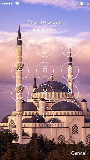 Mosque Theme Travel Islam Screen Lock screenshot 2