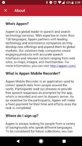 Appen Mobile Recorder screenshot 8