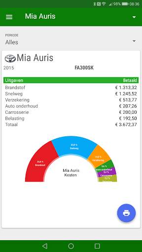 MyFuelLog2 – Auto onderhoud screenshot 5