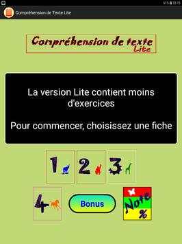 Compréhension de texte Lite screenshot 6