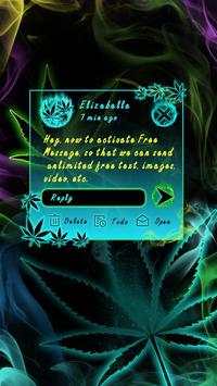 (FREE) GO SMS WEED RASTA THEME screenshot 4