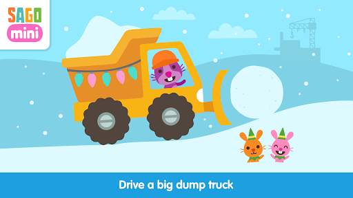 Sago Mini Snow Trucks screenshot 1