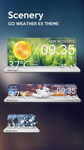 Scenery Weather Widget Theme screenshot 1