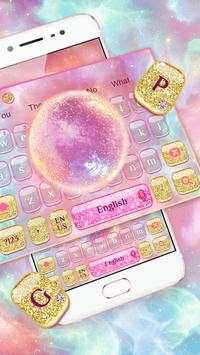 Pink Galaxy keyboard 2 تصوير الشاشة