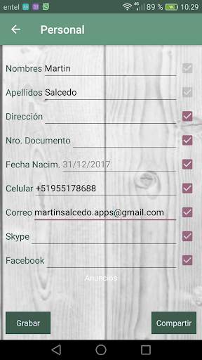 Mi Información Personal screenshot 4