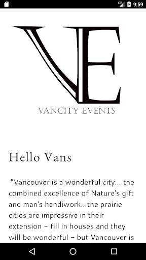 Vancity Events screenshot 1