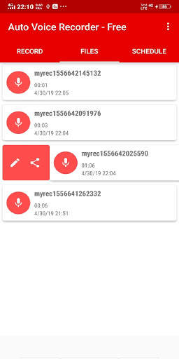 AVR- Auto Voice Recorder - Free Recording App screenshot 4